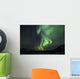 Aurora Borealis Or Northern Lights Above The Mountains Near Whitehorse Wall Mural