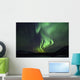 Aurora Borealis Or Northern Lights Above The Mountains Near Whitehorse Wall Mural