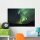 Aurora Borealis Or Northern Lights Above The Mountains Near Whitehorse Wall Mural