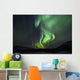 Aurora Borealis Or Northern Lights Above The Mountains Near Whitehorse Wall Mural