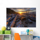 Sunrise Over The Logs At Long Beach Wall Mural