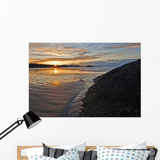 Sunrise At Long Beach, Pacific Rim National Park, British Columbia Wall Mural