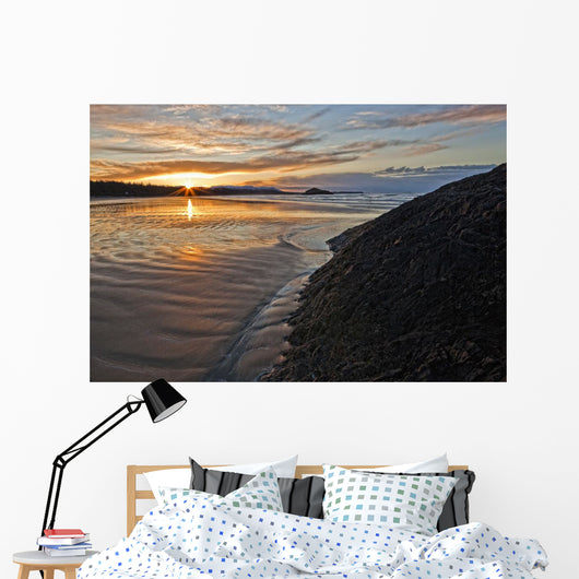 Sunrise At Long Beach, Pacific Rim National Park, British Columbia Wall Mural
