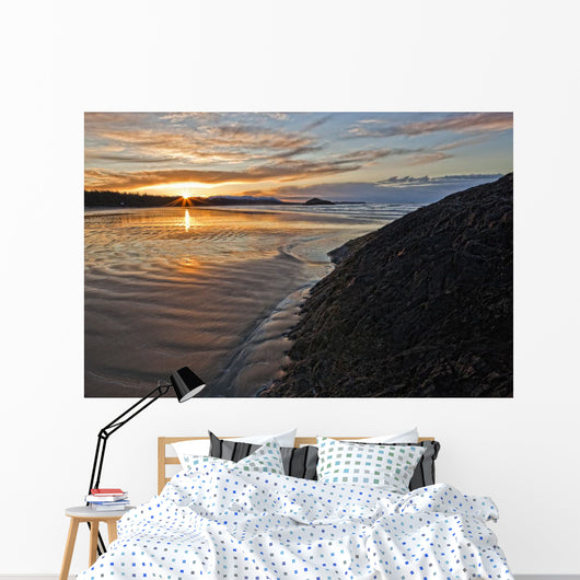 Sunrise At Long Beach, Pacific Rim National Park, British Columbia Wall Mural