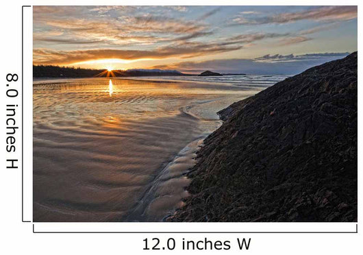 Sunrise At Long Beach, Pacific Rim National Park, British Columbia Wall Mural