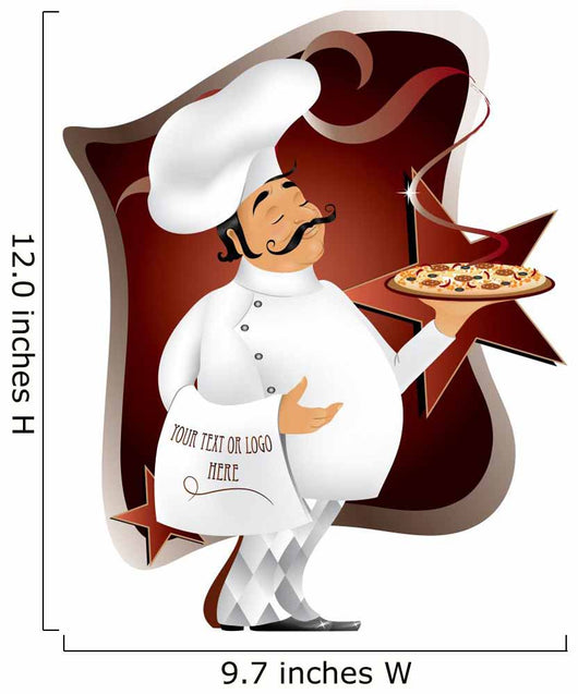 Chef with pizza Wall Decal