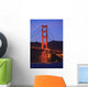 View Of Golden Gate Bridge At Dusk Wall Mural