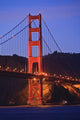 View Of Golden Gate Bridge At Dusk Wall Mural