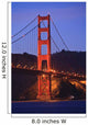 View Of Golden Gate Bridge At Dusk Wall Mural