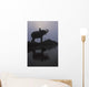 An Elephant With Its Mahout Stand At The Edge Of The Rapti River Wall Mural