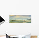 Panoramic Of Surfer On Long Beach, Vancouver Island, BC, Canada Wall Mural