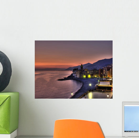 Coast Line With Santa Maria Assunta Basillica Wall Mural