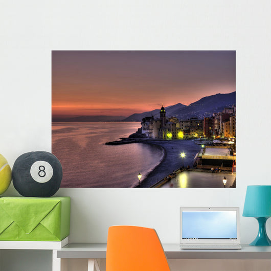 Coast Line With Santa Maria Assunta Basillica Wall Mural