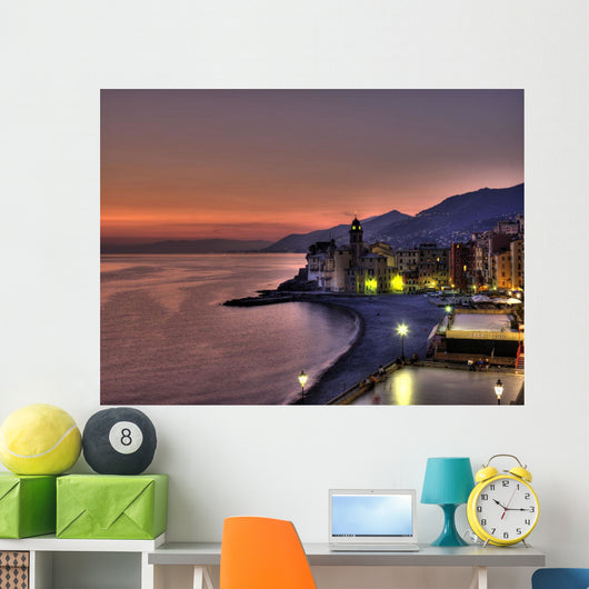 Coast Line With Santa Maria Assunta Basillica Wall Mural