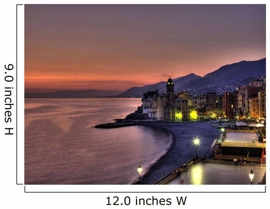 Coast Line With Santa Maria Assunta Basillica Wall Mural