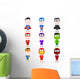 Child Superheroes Wall Decal
