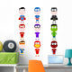 Child Superheroes Wall Decal
