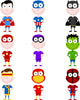 Child Superheroes Wall Decal