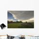 Storm Clouds Gather Over An Abandoned Farm Stead, Rural Saskatchewan Wall Mural