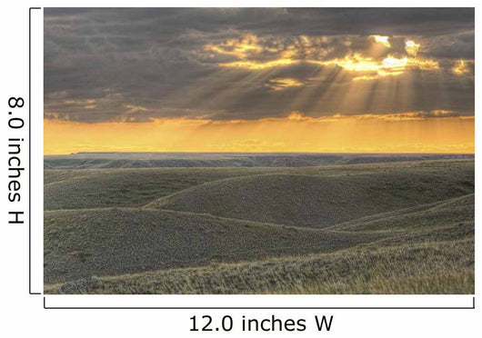 Rays Of Sunset Light Between The Clouds Wall Mural