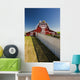 Red Barn With Fence, Near Lake Alma, Saskatchewan Wall Mural