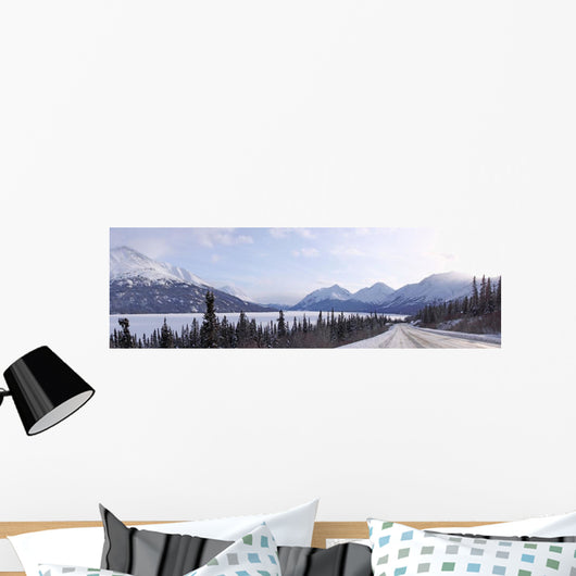 Panoramic View Looking South On The South Klondike Highway, Yukon Wall Mural