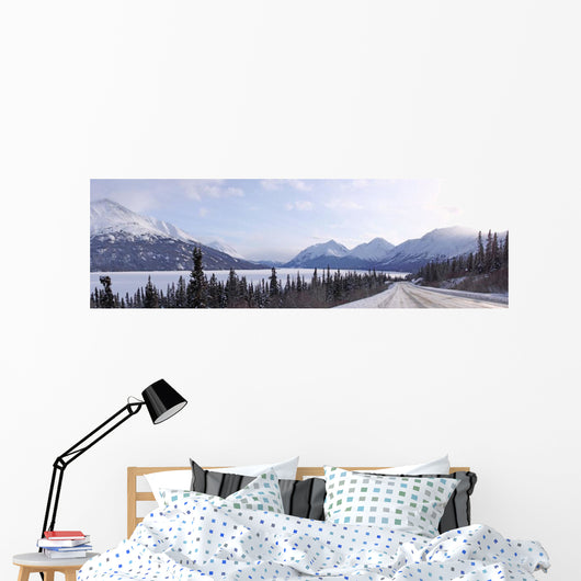 Panoramic View Looking South On The South Klondike Highway, Yukon Wall Mural