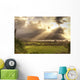 Shafts Of Sunlight At Sunset Over Hanalei Bay Wall Mural
