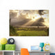 Shafts Of Sunlight At Sunset Over Hanalei Bay Wall Mural