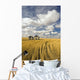 Field Showing Remains Of Wheat Straw Wall Mural