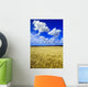 Maturing Barley Crop And Sky With Cumulus Clouds Wall Mural