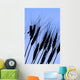 Silhouette Of A Grasshopper On Wheat, Near Manor, Saskatchewan Wall Mural
