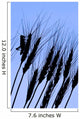 Silhouette Of A Grasshopper On Wheat, Near Manor, Saskatchewan Wall Mural