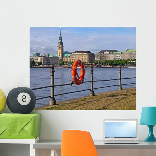 Hamburg Stadtansicht Wall Decal