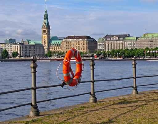 Hamburg Stadtansicht Wall Decal
