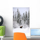 Moose In Deep Snow, Near Teslin, Yukon Wall Mural