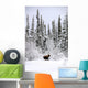 Moose In Deep Snow, Near Teslin, Yukon Wall Mural