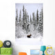 Moose In Deep Snow, Near Teslin, Yukon Wall Mural