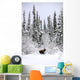 Moose In Deep Snow, Near Teslin, Yukon Wall Mural