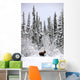 Moose In Deep Snow, Near Teslin, Yukon Wall Mural