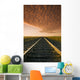 Railway At Sunrise, Near Winnipeg, Manitoba Wall Mural