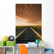 Railway At Sunrise, Near Winnipeg, Manitoba Wall Mural