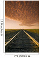Railway At Sunrise, Near Winnipeg, Manitoba Wall Mural