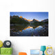 Lake O'hara And Mountains At Sunset Wall Mural