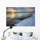 Setting Sun Over Teslin Lake After A Clearing Storm, Yukon Wall Mural