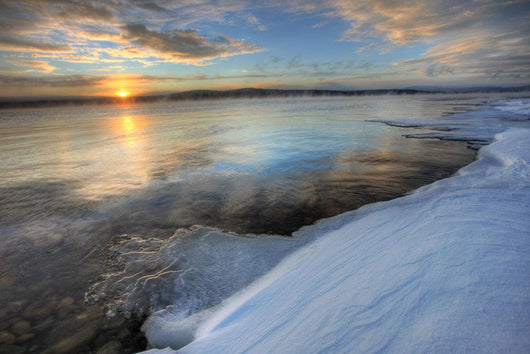 Setting Sun Over Teslin Lake After A Clearing Storm, Yukon Wall Mural