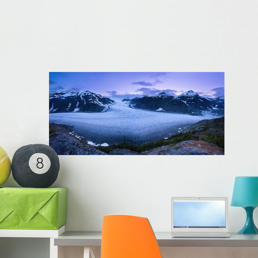 Salmon Glacier At Dusk, Northern British Columbia Wall Mural