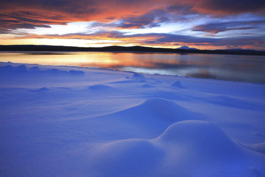Sunset Over Teslin Lake, Teslin, Yukon Wall Mural