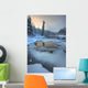 Morley River In Winter Near Teslin, Yukon Wall Mural