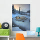Morley River In Winter Near Teslin, Yukon Wall Mural
